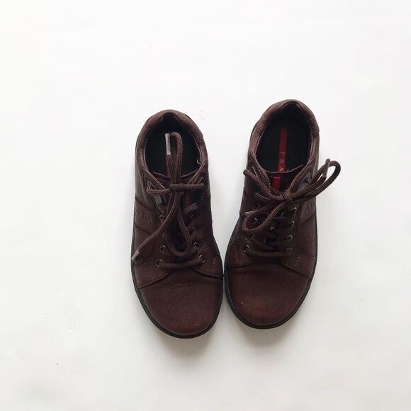 Prada brown fashion sneakers VGUC size 27 (10) - Picture 3 of 8